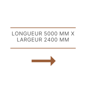 5000 Mm De Longueur X 2400 Mm De Largeur