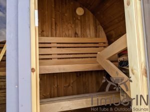 Sauna Extérieur Tonneau Mini Pour 2 4 Personnes  Thermo Bois (44)