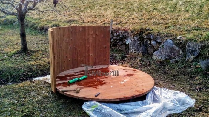 Bain Norvégien en Thermo Bois, Basic, Patrick, Saint-Bernard, France 3 Jacuzzi Spa En Bois Exterieur Pour Terrasse (2)