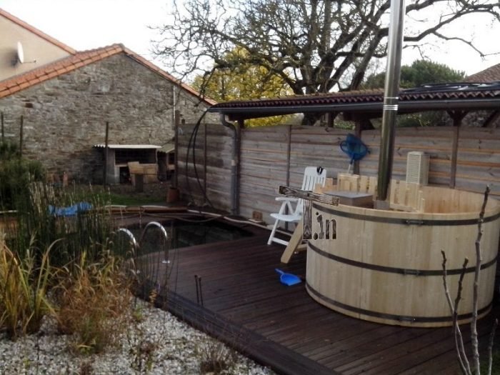 Bain nordique TimberIN installé à CHAMPTOCEAUX, France