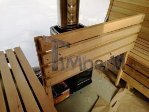 Sauna Extérieur Avec Dressing, Fenêtre Panoramique Et Poêle à Bois (22)