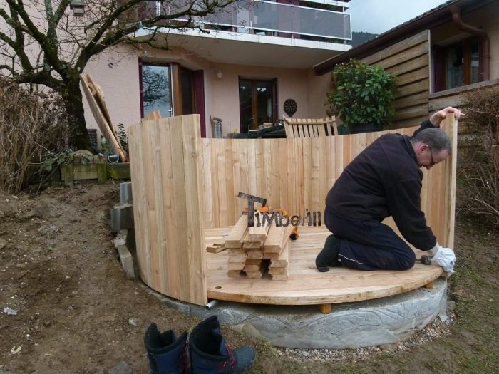Bain Suédois En Bois Mélèze Deluxe, Christian, SEVRIER, France (1)