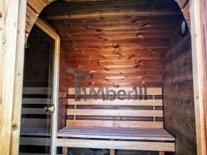 Sauna Extérieur Avec Remorque, Vestiaire Et Poêle à Bois Harvia (14)