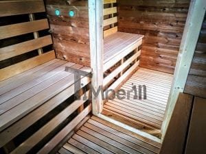Sauna Extérieur Avec Remorque, Vestiaire Et Poêle à Bois Harvia (28)