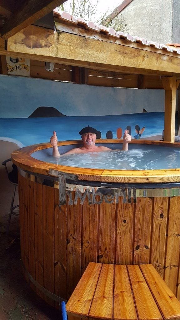 Bain Norvegien En Fibre De Verre Mélèze Wellness Royal, Denis, Flirey, France (4)