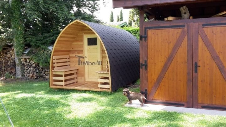 Jardin Extérieur Sauna En Bois Igloo 5 M, Anne, Meinier, Schweiz (1)