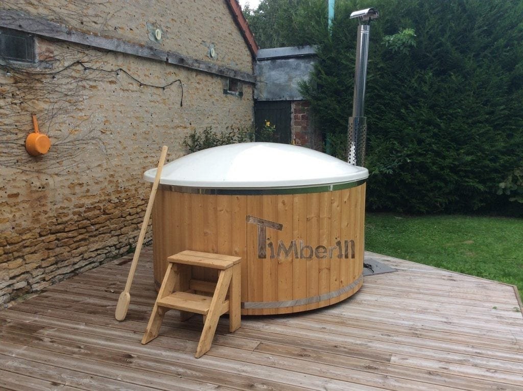 Bain Finlandais en fibre de verre Mélèze Deluxe Sebastien Janville France 3