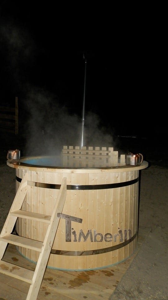 Bain Suédois en Bois, Sabine, VALMEINIER, France