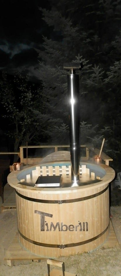 Bain Suédois en Bois, Sabine, VALMEINIER, France