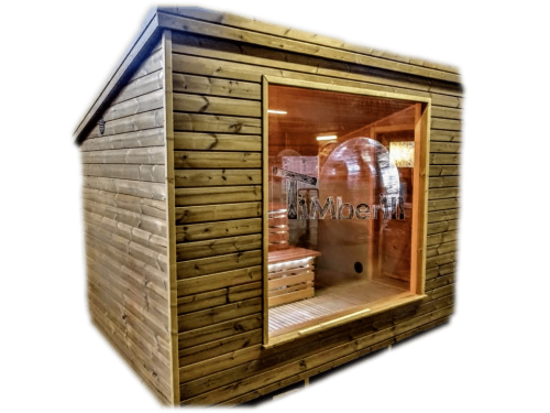 Sauna exterieur moderne cabine