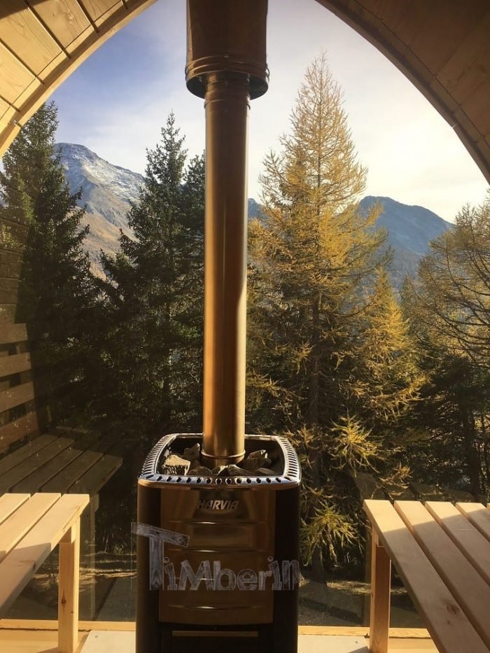Jardin Extérieur Sauna En Bois Igloo Design, Patrick, France (3)