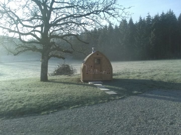 Jardin Extérieur Sauna En Bois Igloo Design, BOURGUIGNON, France (3)