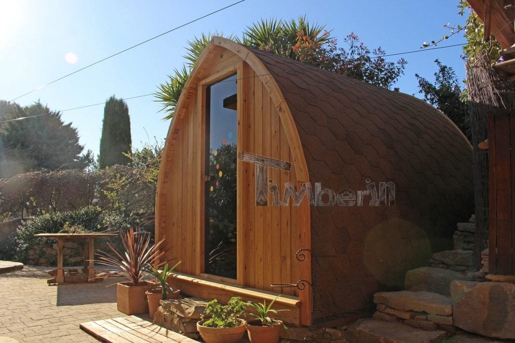 Jardin extérieur sauna en bois Igloo designWORLD DESIGN ARCHITECTURE La Ciotat France 2