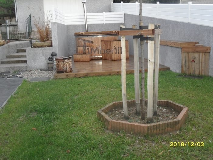 Bain scandinave avec poêle extérieur en fibre de verre, Daniel, LES ANNONAY, France 3 Spa Jacuzzi Avec Poêle Extérieur En Fibre De Verre, Daniel,LES ANNONAY, France (2)