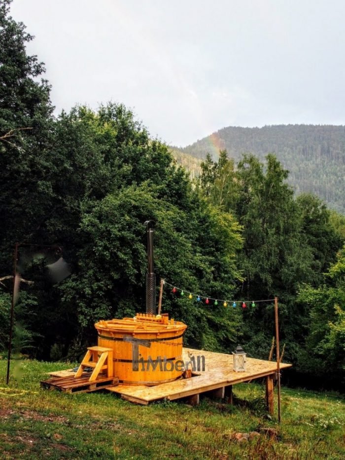 Bain Suédois en Bois: épinette de Sibérie, mélèze Deluxe, Jean Louis, Bionville, France 2 OLYMPUS DIGITAL CAMERA