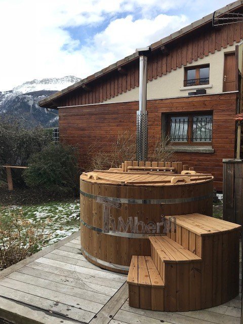 Bain Suédois En Bois épinette De Sibérie, Mélèze Deluxe, Stéphane, LA BUISSE, France