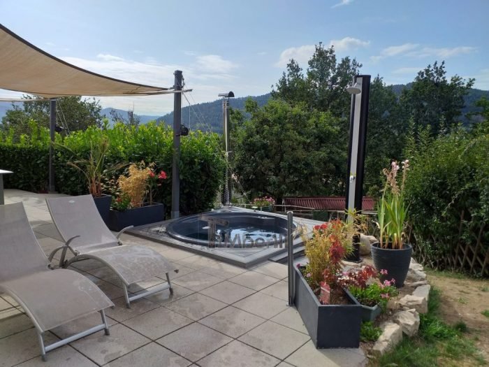 Bain norvegien en fibre de verre avec bancs coniques Modèle Terrasse, Thomas, SAINT-AMÉ, France 4 Bain Norvegien En Fibre De Verre Avec Bancs Coniques Modèle Terrasse, Thomas, SAINT AMÉ, France (2)
