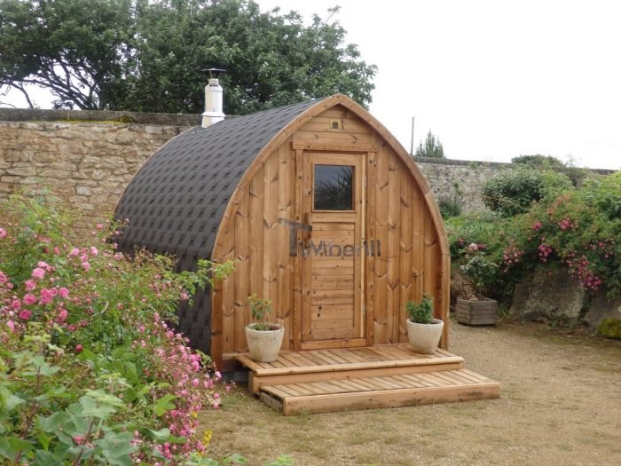 Jardin extérieur sauna en bois Igloo design, Claire, PLOUHINEC, France 2 Jardin extérieur sauna en bois Igloo design, Claire, PLOUHINEC, France