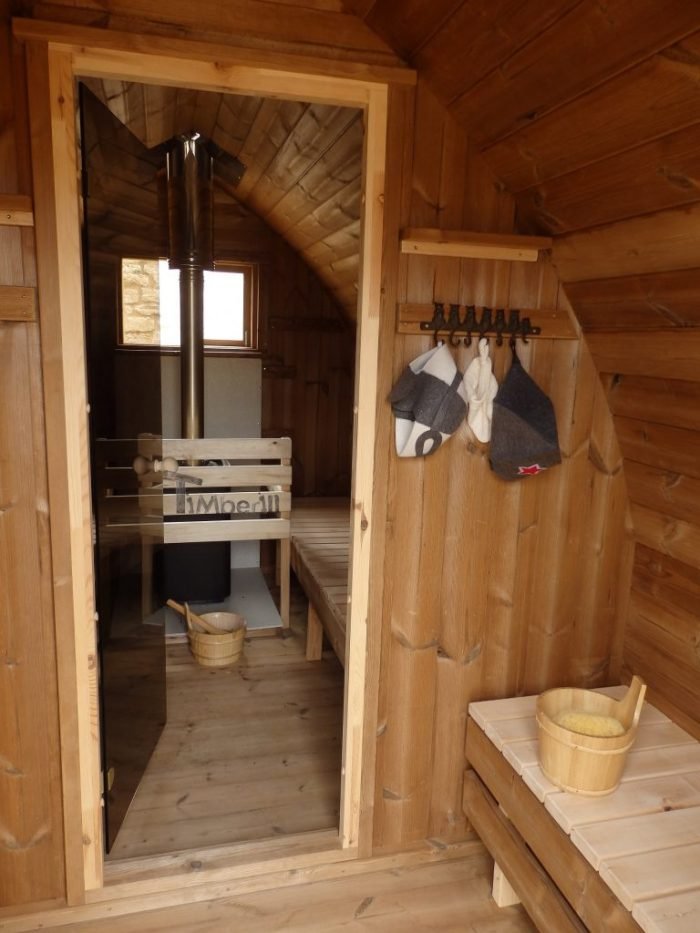 Jardin extérieur sauna en bois Igloo design, Claire, PLOUHINEC, France 3 Jardin extérieur sauna en bois Igloo design, Claire, PLOUHINEC, France