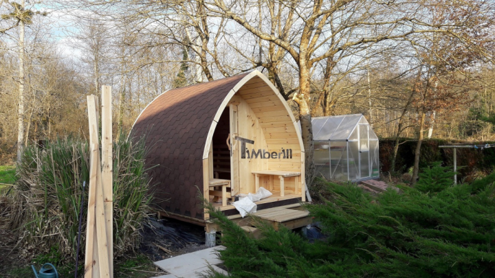Jardin Extérieur Sauna En Bois Igloo Design, Jean Louis, LOURQUEN, France