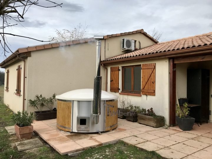 Bain Finlandais En Fibre De Verre Mélèze Deluxe, Caroline, PARISOT, France (5)