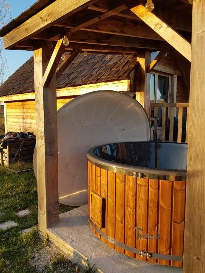 Bain Nordique Jacuzzi Avec Poêle Extérieur Bois Gaz Diesel, Elodie, Berson, France (2)
