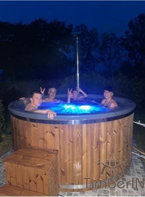 Bain Jacuzzi Nordique Avec Bulles TimberIN Rojal, Christophe, CROISILLES, France