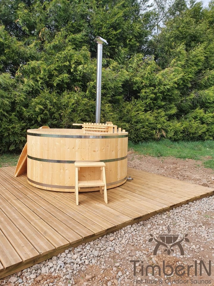 Bain Nordique Jacuzzi En Bois En Kit Pas Cher, Pierre, USSEL, France (2)