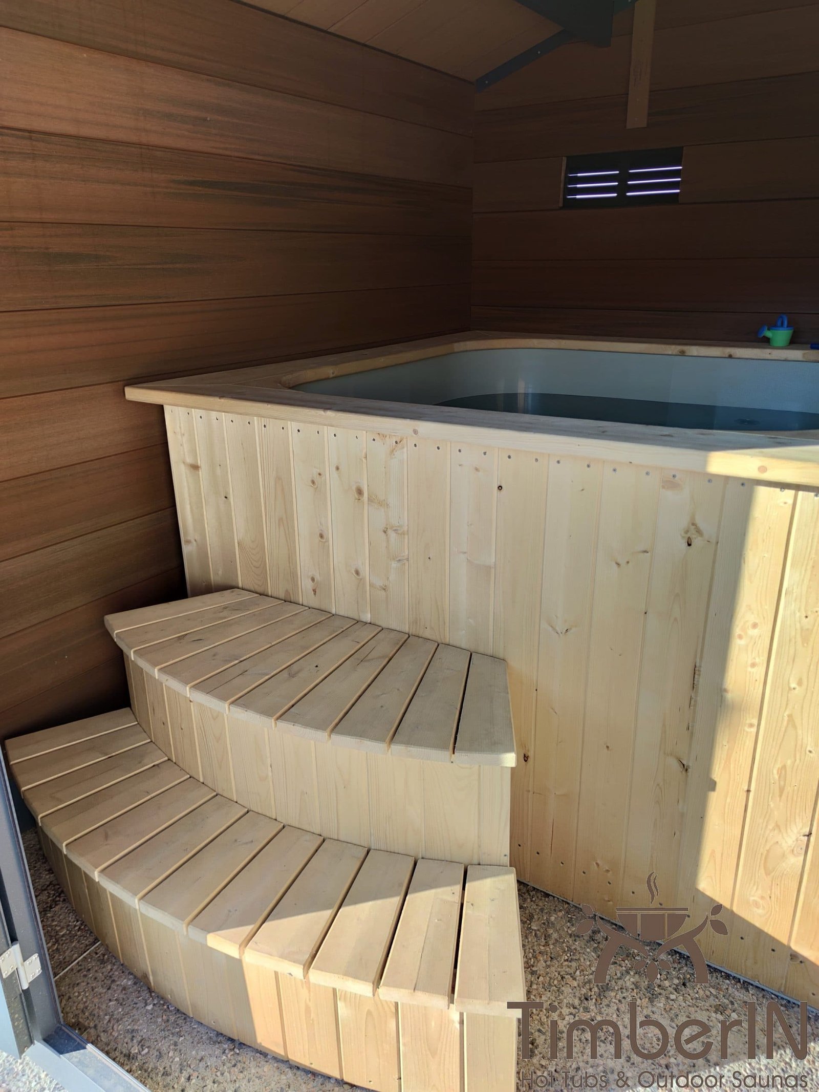 Bain nordique TimberIN — projet de Bruno à Millas, France