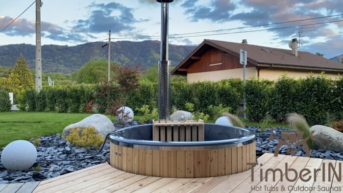 Bain nordique TimberIN — projet de Grégory à Menier, Suisse