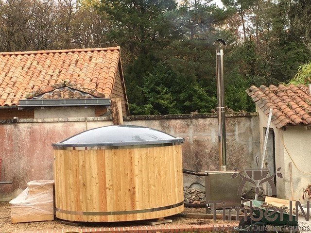 Bain Nordique Jakuzzi Avec Poêle Extérieur, Lapebie, AGONAC, France (3)