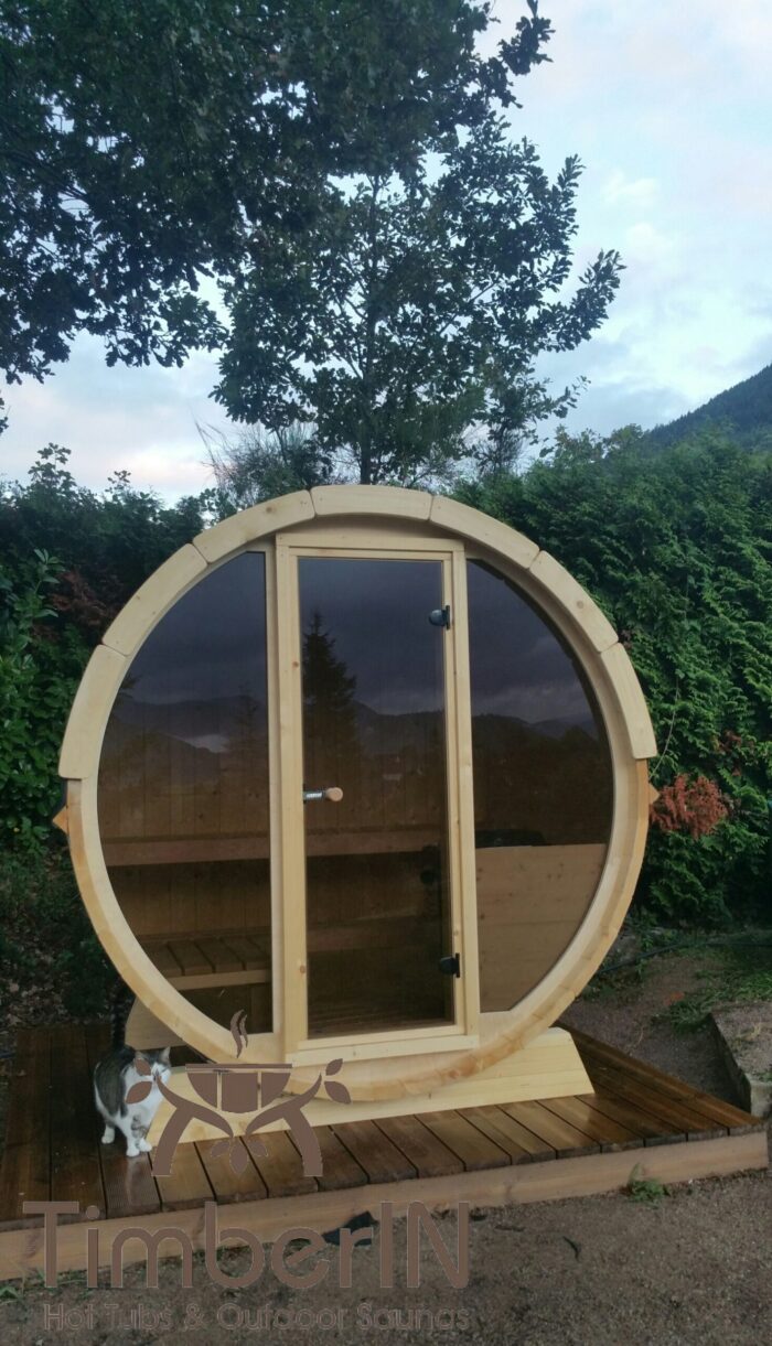 Sauna Extérieur Tonneau Mini Pour 2 4 Personnes (2)