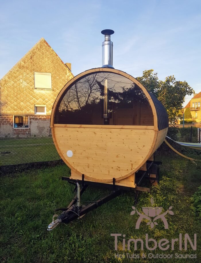 Sauna Extérieur Tonneau Rond (2)