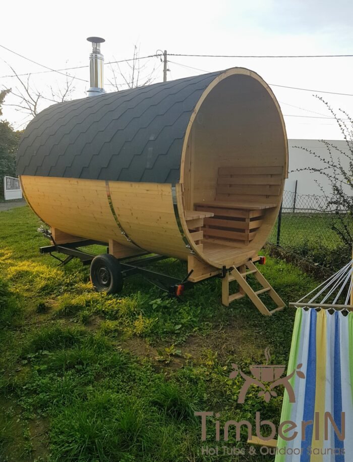 Sauna Extérieur Tonneau Rond (3)