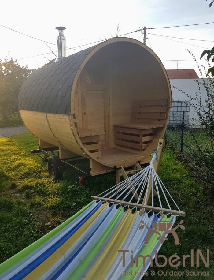 Sauna Extérieur Tonneau Rond (4)
