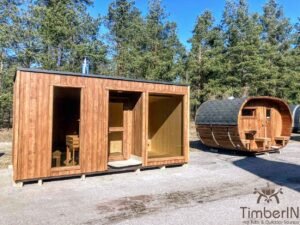 Sauna Extérieur Moderne Avec Façade En Verre (5)