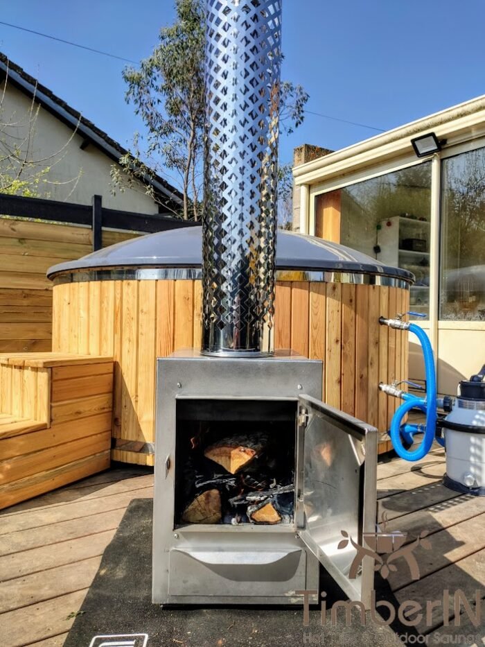 Bain nordique avec poêle extérieur, Alexandre, Gidy, France 3 Bain Nordique Avec Poêle Extérieur (3)