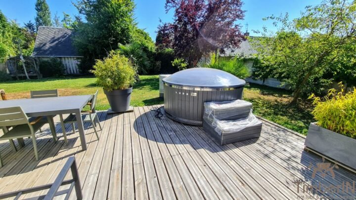Bain Nordique WPC – Thermobois Avec Poêle à Granulés Ou à Bois