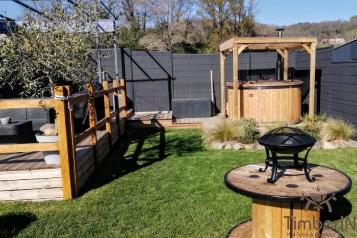 Bain nordique avec poêle extérieur, Murielle, Poueyferré, France 3 Bain Nordique Avec Poêle Extérieur (4)