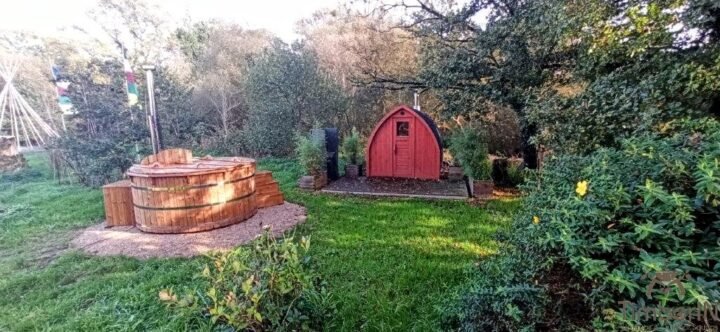 Bain Nordiques Finlandais Thermo Bois Tonneau Pour Terrasse