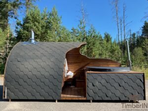 Sauna Igloo 2 En 1 Avec Spa En Fibre De Verre (3)