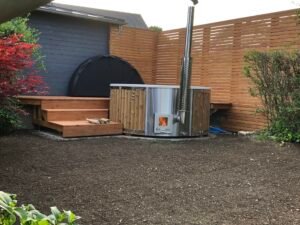 Poêle à bois intégré pour bain à remous – 30 kW en acier inoxydable 316
