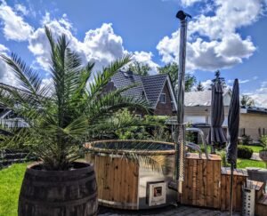 Poêle à bois intégré pour bain à remous – 30 kW en acier inoxydable 316