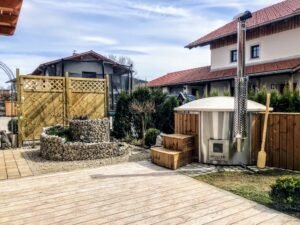 Poêle à bois intégré pour bain à remous – 30 kW en acier inoxydable 316