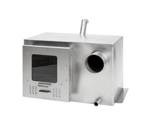Poêle à bois intégré pour bain à remous – 30 kW en acier inoxydable 316