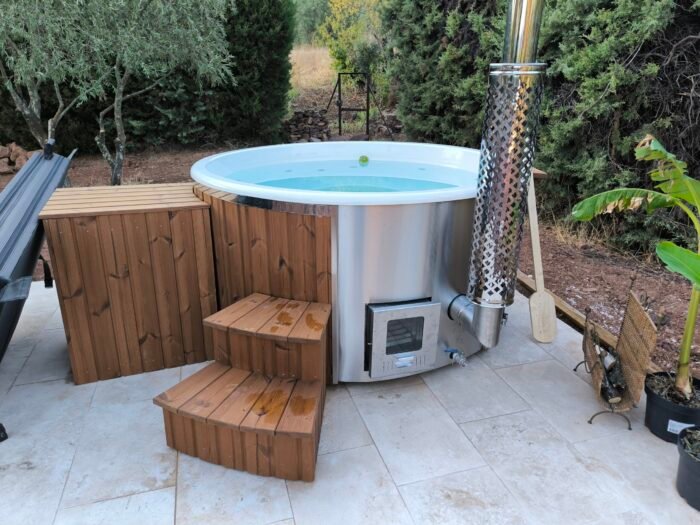 bain nordique timberin Domartini Energie || Panneau olaire photovoltaique, autoconsommation, climatisation, isolation 2