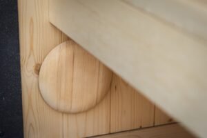 TimberIN Nordic Cube détail de l'aération intérieure